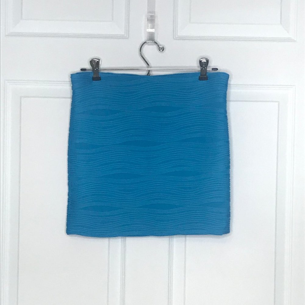 Large Hot Gal brand Blue Mini Skirt